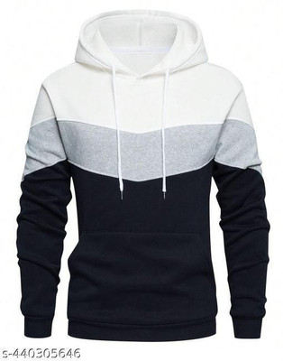 TOROLY Full Sleeve Color Block Men Sweatshirt