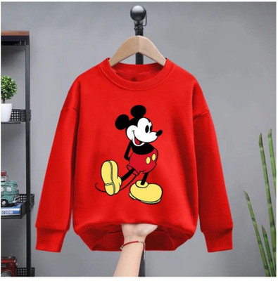 RUNJHUN Full Sleeve Printed Boys & Girls Sweatshirt