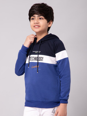 Alan Jones Full Sleeve Color Block Boys Sweatshirt