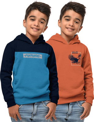 Hellcat Full Sleeve Color Block Boys Sweatshirt