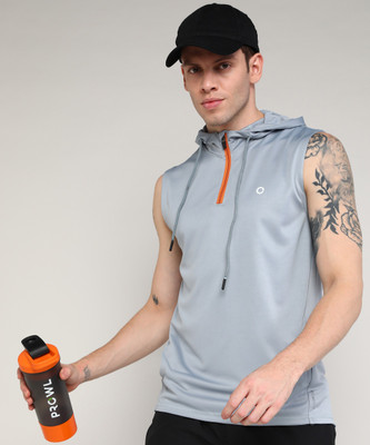 PROWL by TIGER SHROFF Sleeveless Solid Men Sweatshirt