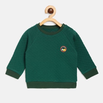 MINI KLUB Full Sleeve Self Design Baby Boys Sweatshirt