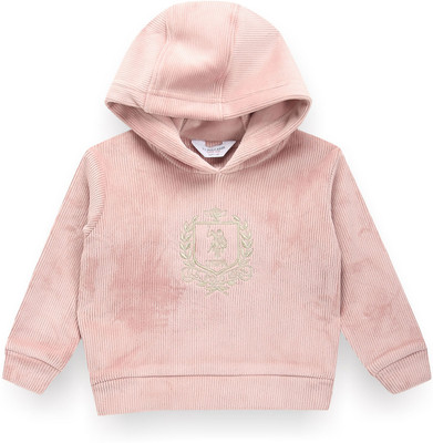 U.S. POLO ASSN. Full Sleeve Self Design Girls Sweatshirt