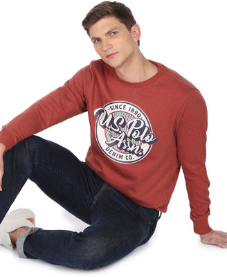 U.S. POLO ASSN. Full Sleeve Printed Men Sweatshirt