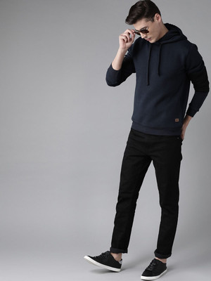 Roadster Full Sleeve Solid Men Reversible Sweatshirt
