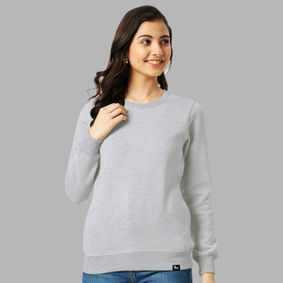 Smart Colors Full Sleeve Solid Women Sweatshirt
