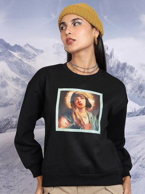 Tokyo Talkies Full Sleeve Printed Women Sweatshirt