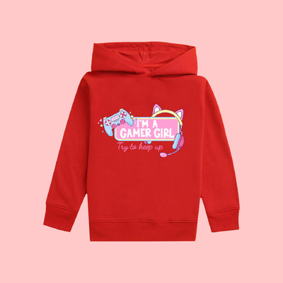 Nusyl Full Sleeve Graphic Print Girls Sweatshirt