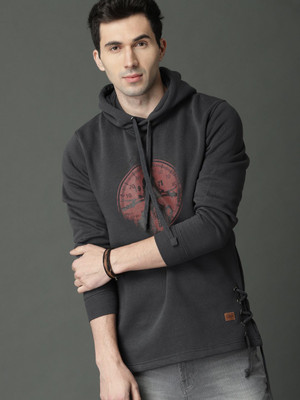 Roadster Full Sleeve Solid Men Reversible Sweatshirt