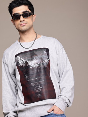 Roadster Full Sleeve Graphic Print Men Sweatshirt