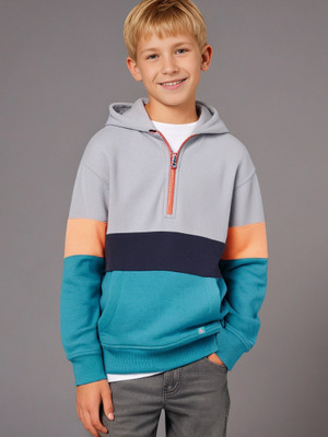 Cherry Crumble by Nitt Hyman Full Sleeve Color Block Boys & Girls Sweatshirt