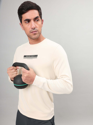 TECHNOSPORT Full Sleeve Solid Men Sweatshirt