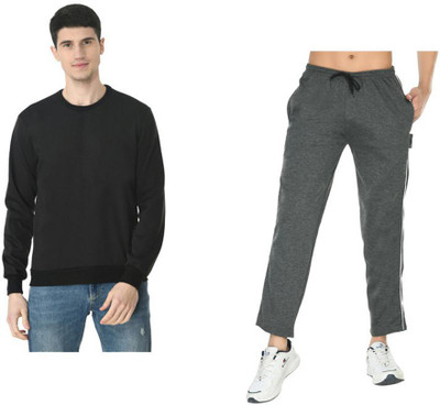 Indistar Full Sleeve Solid Men Sweatshirt