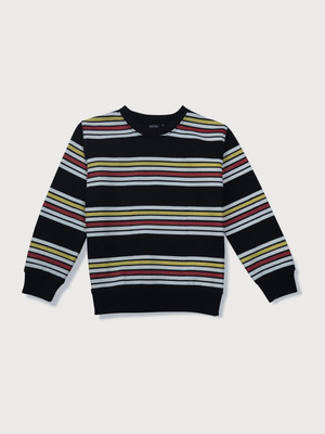 GINI & JONY Full Sleeve Striped Baby Boys Sweatshirt
