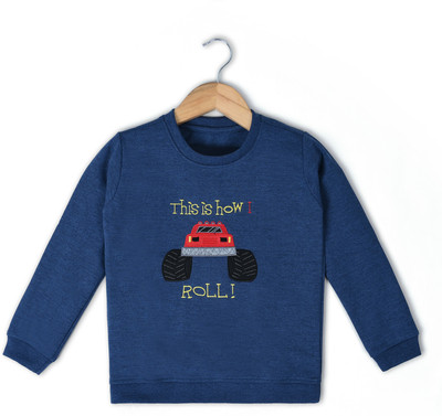 Nino Togs Full Sleeve Embroidered Boys Sweatshirt