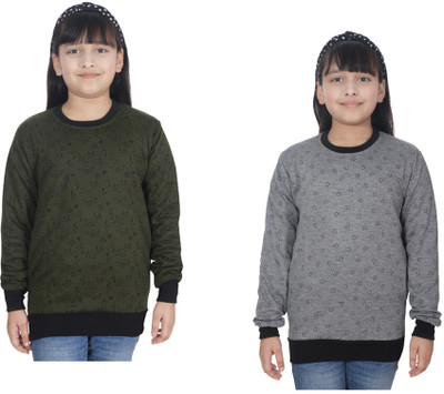 IndiWeaves Full Sleeve Printed Girls Sweatshirt