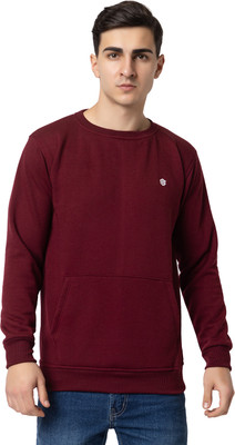 SCUBA Full Sleeve Solid Men Sweatshirt