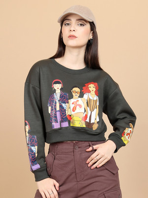 Tokyo Talkies Full Sleeve Printed Women Sweatshirt