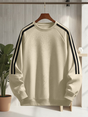 TeeWink Full Sleeve Striped Men Sweatshirt