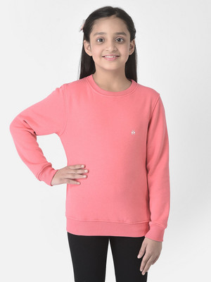 CRIMSOUNE CLUB Full Sleeve Solid Girls Sweatshirt