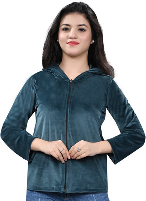 KOLHUA Full Sleeve Solid Women Sweatshirt