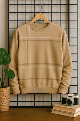 Austivo Full Sleeve Striped Men Sweatshirt