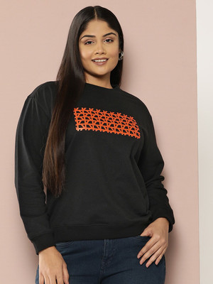 Sztori Full Sleeve Printed Women Sweatshirt