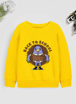 JONIMONI Full Sleeve Self Design Boys Reversible Sweatshirt