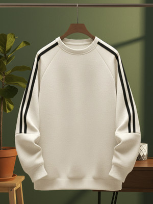 TeeWink Full Sleeve Striped Men Sweatshirt
