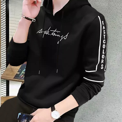 FastColors Full Sleeve Printed, Color Block Men Sweatshirt