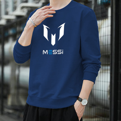 LGR FASHION Printed Men Round Neck Dark Blue T-Shirt