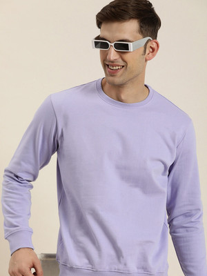 Datalact Full Sleeve Solid Men Sweatshirt