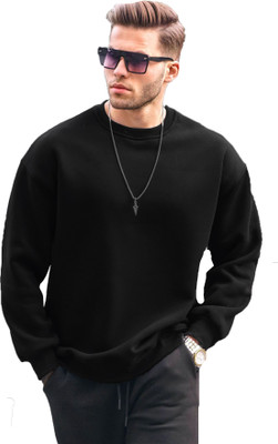 JUGULAR Full Sleeve Solid Men Sweatshirt