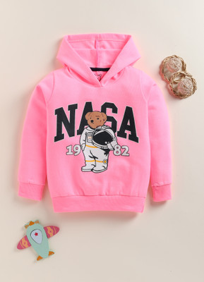 Lazy Shark Full Sleeve Printed Girls Sweatshirt