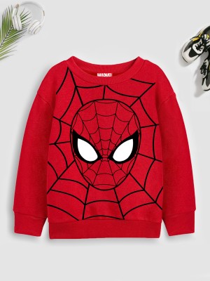 MARVEL BY MISS & CHIEF Full Sleeve Printed Boys Sweatshirt