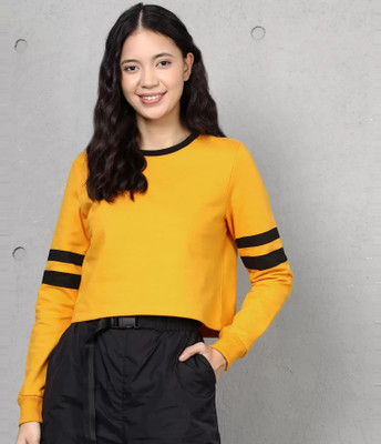 METRONAUT Full Sleeve Solid Women Sweatshirt