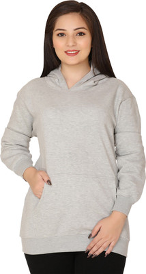 Weboasis Full Sleeve Solid Women Sweatshirt