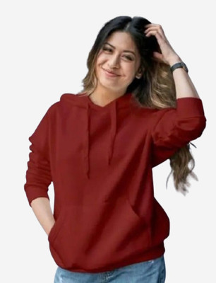 HouseOfCommon Full Sleeve Solid Women Sweatshirt