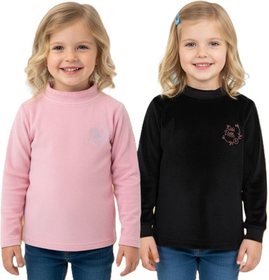 salvia Full Sleeve Solid Baby Girls Sweatshirt