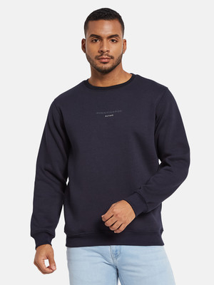 Octave Full Sleeve Solid Men Sweatshirt