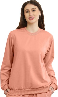 elegance redefined Full Sleeve Solid Women Sweatshirt