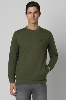 PETER ENGLAND Full Sleeve Solid Men Sweatshirt
