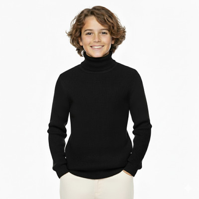 Clothify Full Sleeve Self Design Boys Sweatshirt