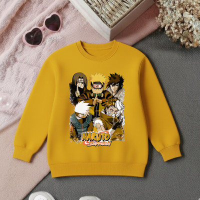 RARFASHIONATER Half Sleeve Printed Boys & Girls Sweatshirt