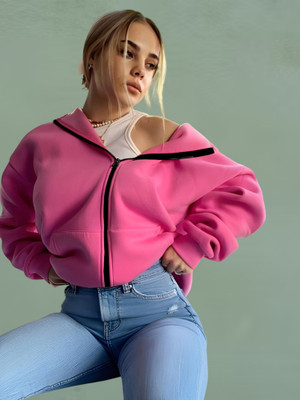 Lecowar Full Sleeve Solid Women Sweatshirt