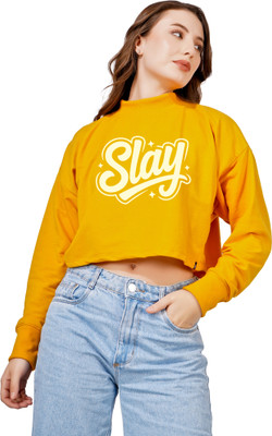 BlueFicus Full Sleeve Solid Women Sweatshirt