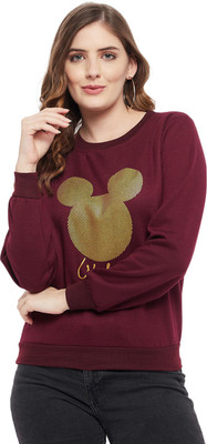 FineCreations Full Sleeve Printed Women Sweatshirt