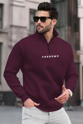 FARROWX Full Sleeve Solid Men Sweatshirt
