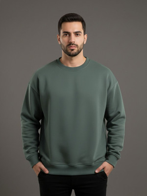 NAVRAAH Full Sleeve Self Design Men Sweatshirt