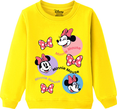 DISNEY BY MISS & CHIEF Full Sleeve Printed Girls Sweatshirt